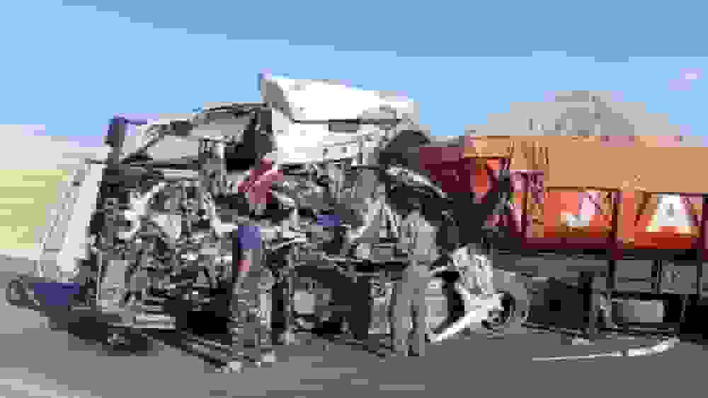 تصادف زنجیره‌ای دلخراش در جنگل گلستان بر اثر ترمز بریدن کامیون