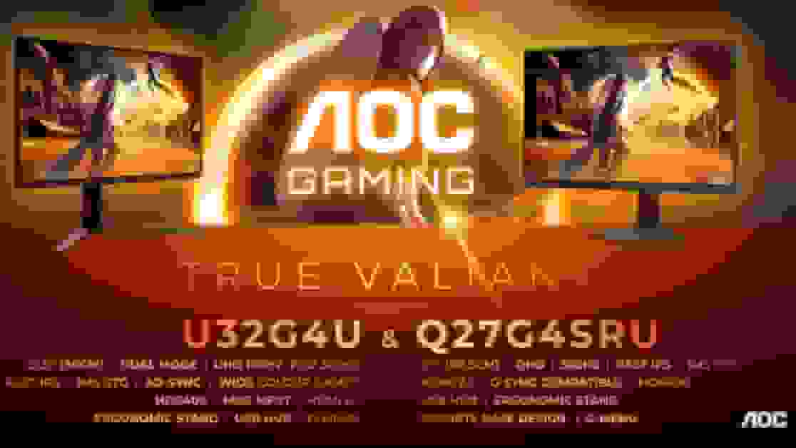 رونمایی مانیتورهای گیمینگ جدید Q27G4SRU و U32G4U توسط AOC