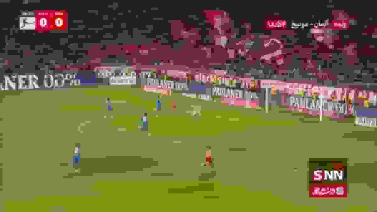 گل اول بایرن مونیخ توسط سرژ گنابری در دقیقه ۲۵