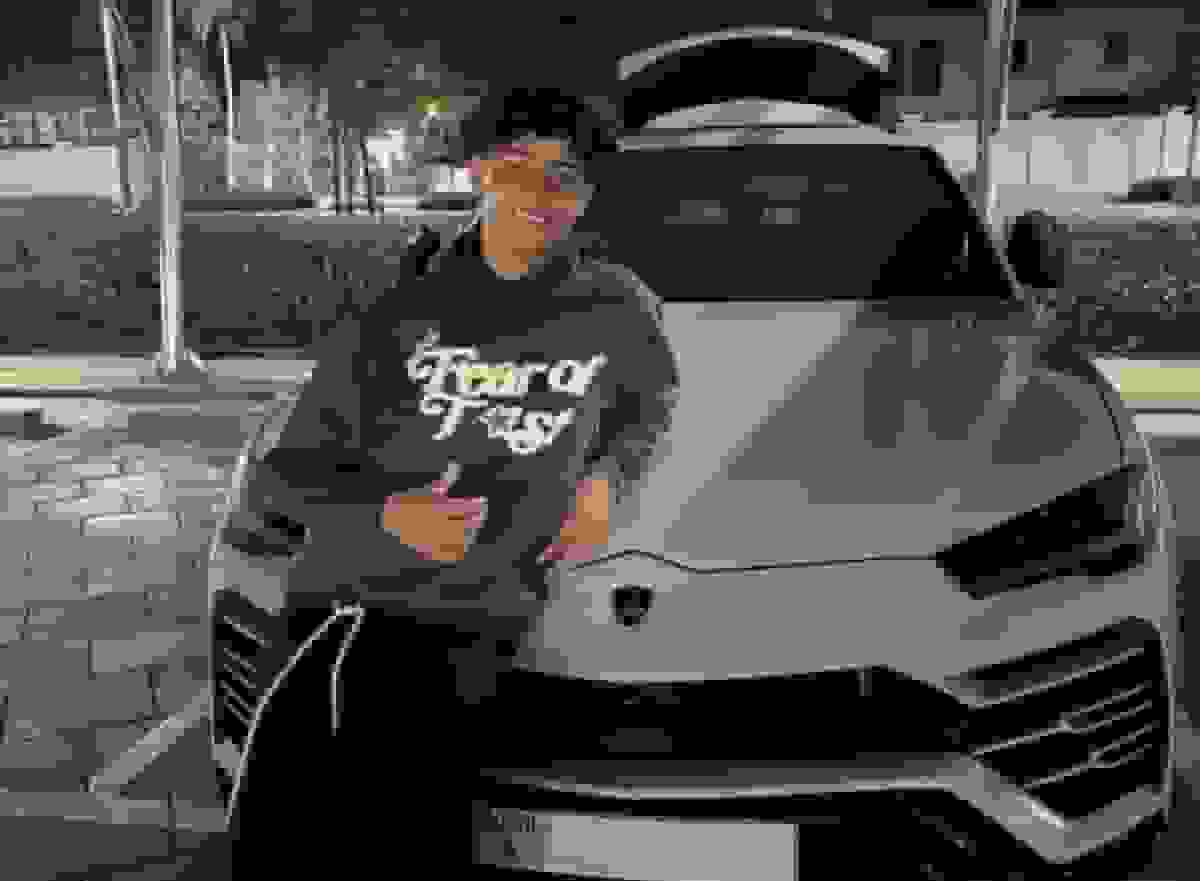 لامبورگینی اهدایی رونالدو به پسرش با پلاک ویژه میلیون دلاری