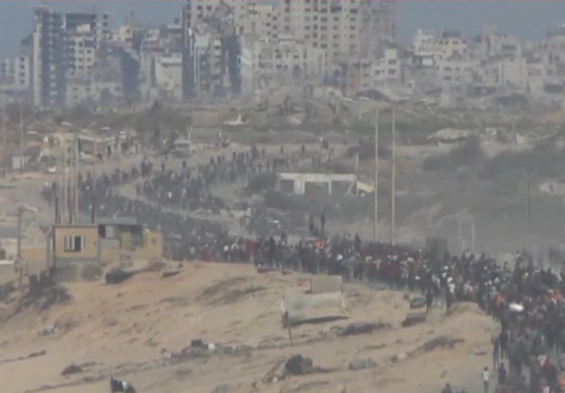 آغاز بازگشت آوارگان فلسطینی به غزه پس از آتش‌بس