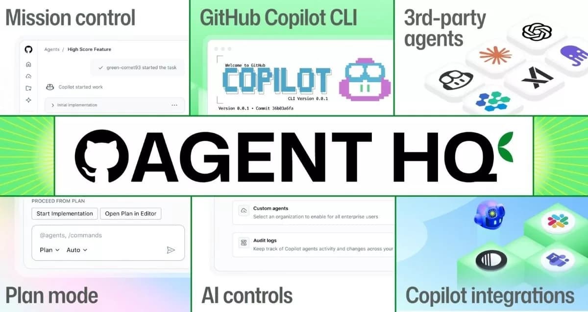 گیت‌هاب Agent HQ را معرفی کرد؛ دسترسی به ایجنت‌های کدنویسی مختلف در یک هاب
