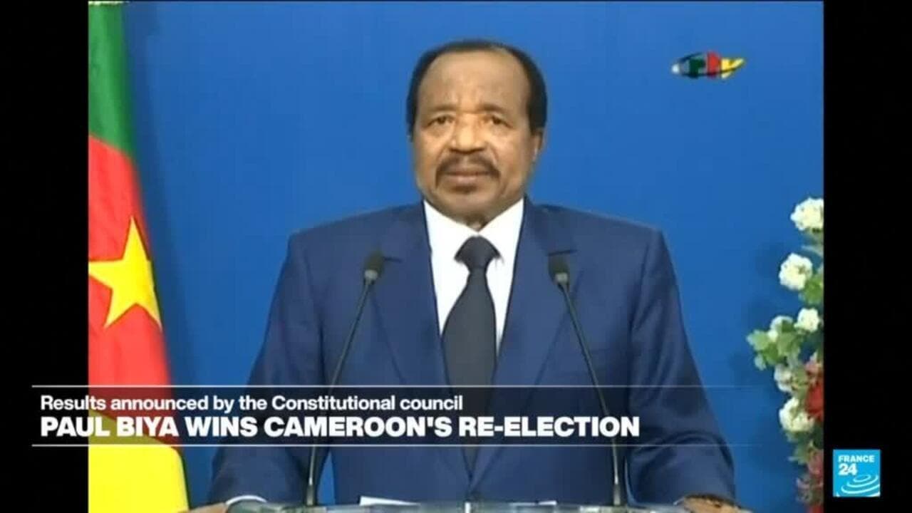 کامرون: پل بیا با ۵۳ درصد آرا هشتمین دوره ریاست جمهوری خود را تضمین کرد