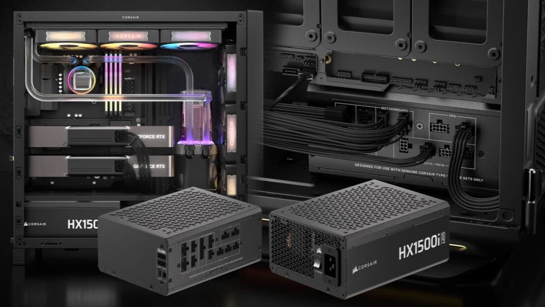 منبع تغذیههای کورسیر HXi SHIFT با کانکتورهای دوگانه 12V-2×6 رونمایی شدند