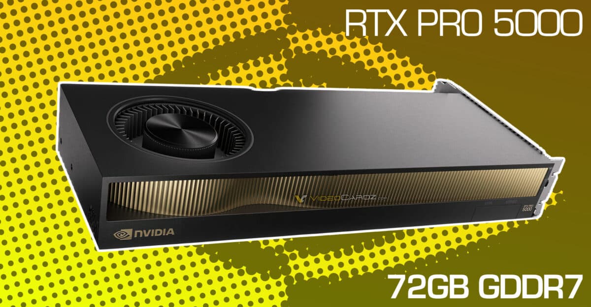 انویدیا کارت گرافیک RTX PRO 5000 Blackwell با ۷۲ گیگابایت حافظه ارائه کرد