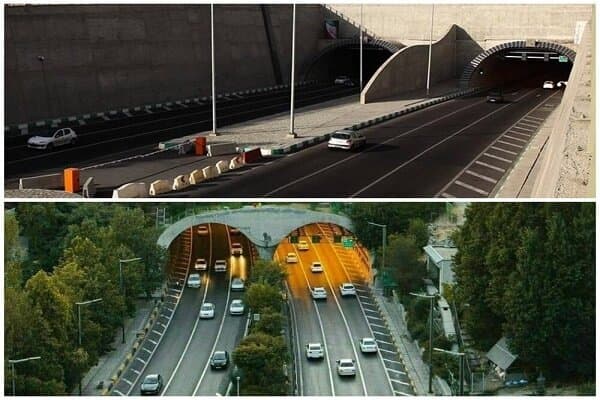 مسدودیت باندهای تونلهای رسالت و شهدای غزه امشب