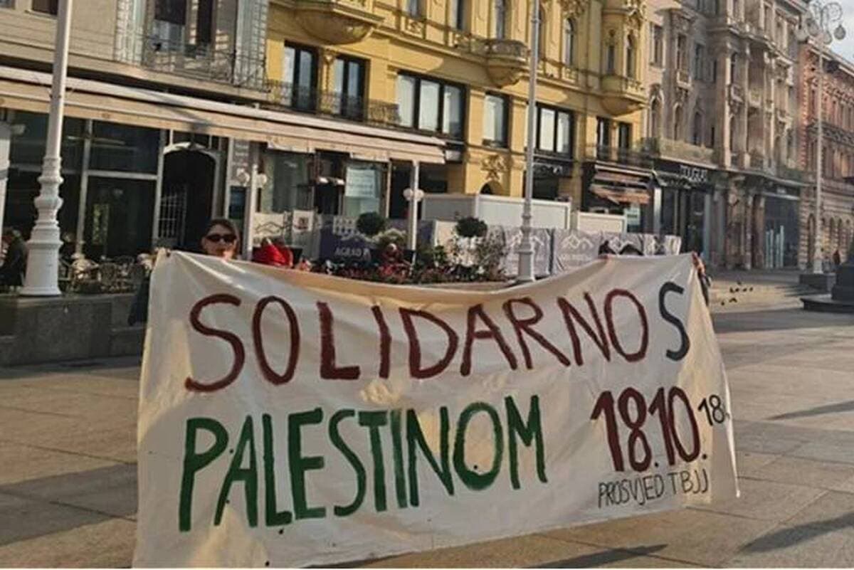 فراخوان تجمع حمایت از فلسطین در کرواسی