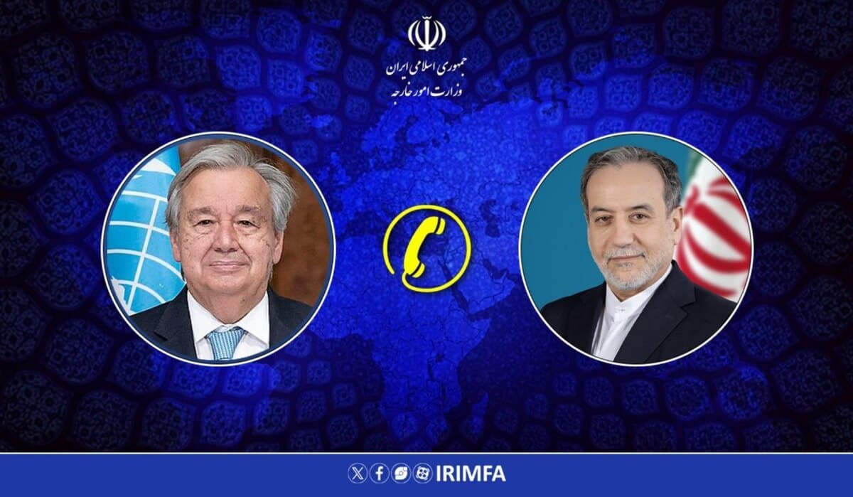 گفتگوی تلفنی عراقچی و گوترش درباره تحولات منطقه