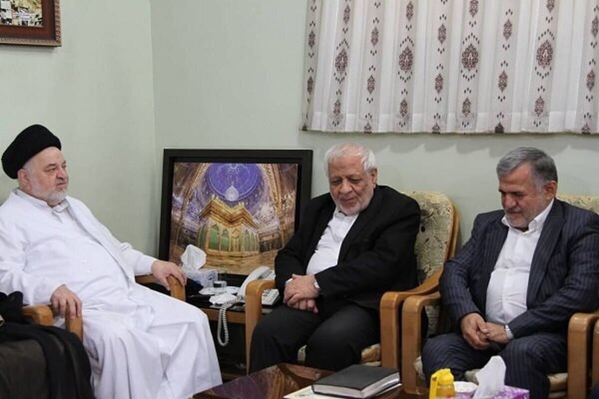 دیدار دبیرکل حزب مؤتلفه اسلامی با نماینده آیتالله سیستانی
