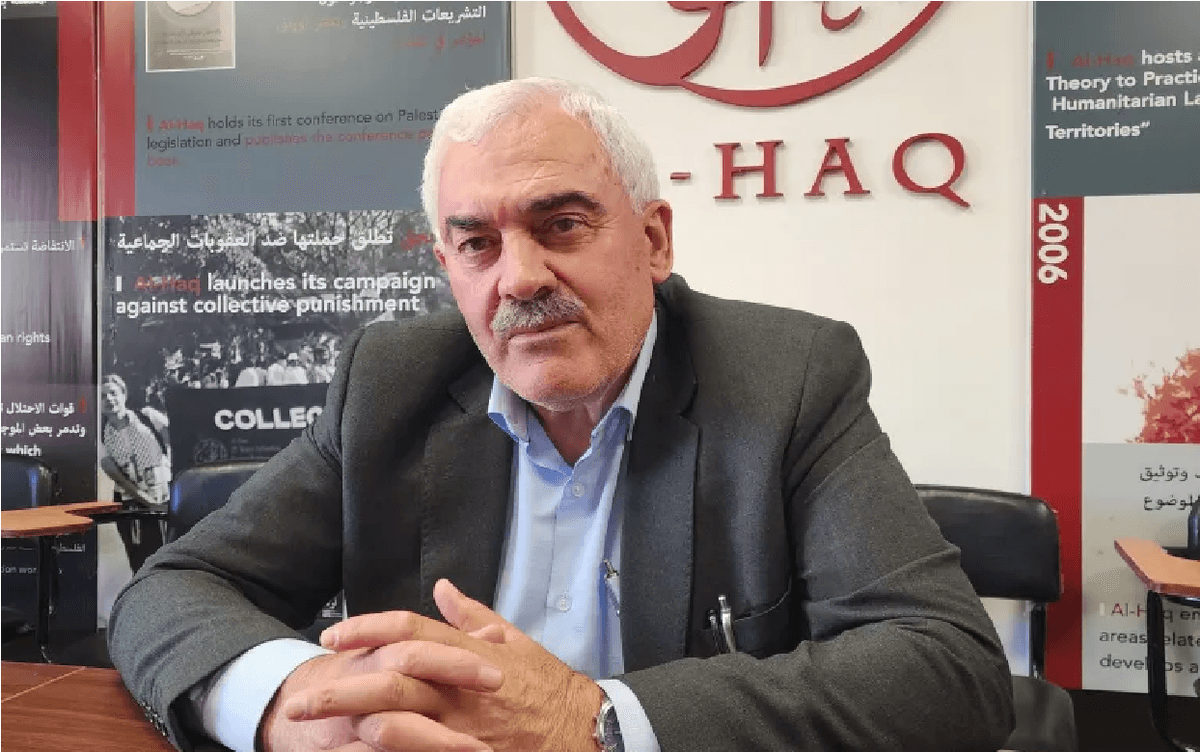 مدیر مؤسسه «الحق»: نسلکشی خاموش در کرانه باختری