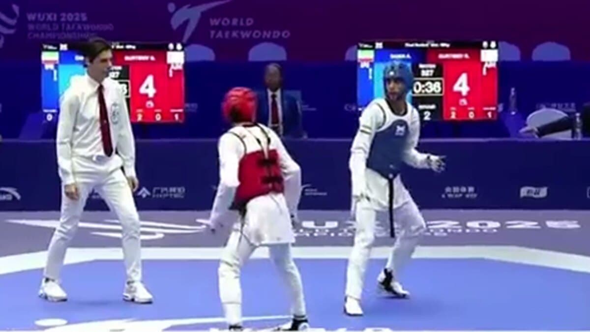 ابوالفضل زندی قهرمان تکواندو جهان پس از ۱۰ سال با شکست رقیب روسی