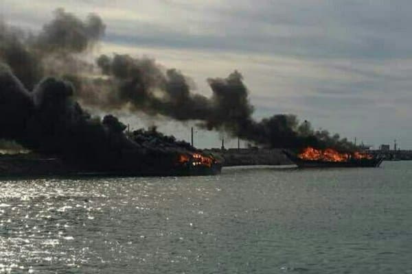 مهار آتشسوزی گسترده در مجتمع اطلس درگهان قشم