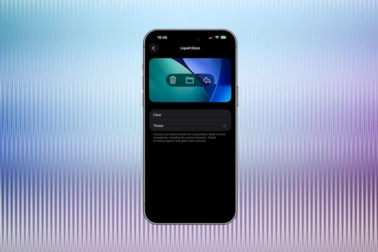 اپل گزینه کاهش حالت شیشهای را در iOS 26.1 فراهم میکند